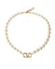 Valentino Garavani Women's VLogo Signature Metal Necklace With Swarovski Pearls - 6