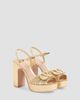 Valentino Garavani Women's VLogo Signature Metallic Platform 115MM Sandals - 2