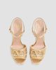 Valentino Garavani Women's VLogo Signature Metallic Platform 115MM Sandals - 3