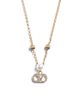 Valentino Garavani Women's VLogo Signature Necklace in Metal, Pearl and Swarovski Crystals - 3