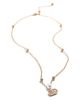 Valentino Garavani Women's VLogo Signature Necklace in Metal, Pearl and Swarovski Crystals - 4