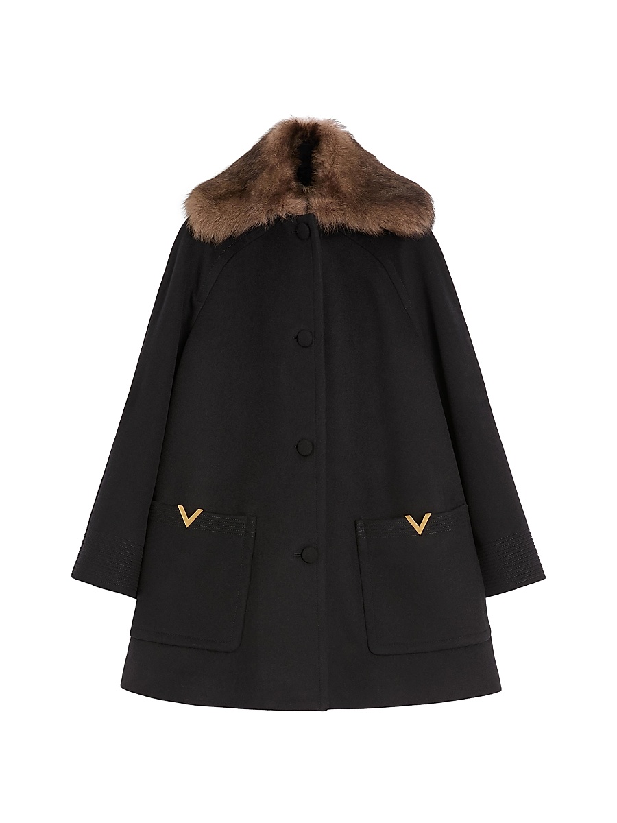 Valentino Garavani - Women's Wool Drape Coat