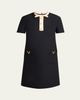 Valentino Garavani Wool-Silk Mini Dress - 1