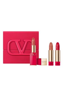 Valentino Rosso Valentino 3-Piece Refillable Lipstick Set 