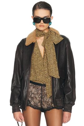 Valentino Valentino Aged Effect Leather Jacket