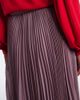 Valentino Valentino Asymmetric plissé georgette midi skirt - 5