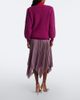 Valentino Valentino Asymmetric plissé georgette midi skirt - 6