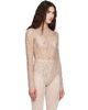 Valentino Valentino Beige Floral Lace Bodysuit - 2