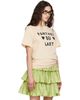 Valentino Valentino Beige Printed Cotton Jersey 'Panther Lady' T-shirt - 2
