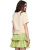 Valentino Valentino Beige Printed Cotton Jersey 'Panther Lady' T-shirt - 3