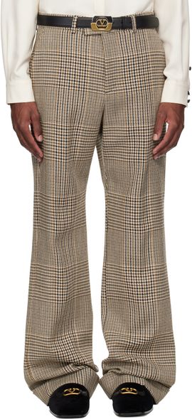 Valentino Valentino Beige Rolled Cuff Trousers