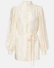 Valentino Valentino Belted silk jacquard shirt - 1