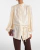 Valentino Valentino Belted silk jacquard shirt - 2