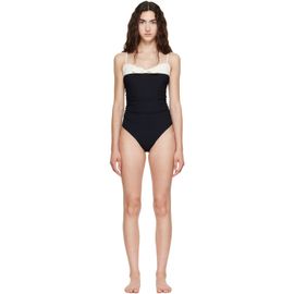 Valentino Valentino Black & White Bow Swimsuit