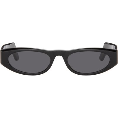 Valentino Valentino Black Geometric Acetate Sunglasses