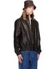 Valentino Valentino Black High Neck Leather Jacket - 2