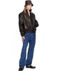 Valentino Valentino Black High Neck Leather Jacket - 4