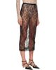 Valentino Valentino Black Lace Midi Skirt - 2