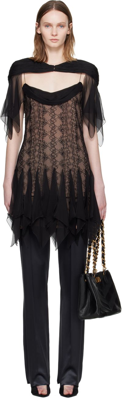Valentino Valentino Black Lace Minidress