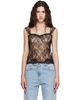 Valentino Valentino Black Lace Tank Top - 1