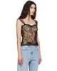 Valentino Valentino Black Lace Tank Top - 2