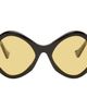 Valentino Valentino Black Round Acetate Sunglasses - 1