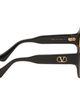 Valentino Valentino Black Round Acetate Sunglasses - 2