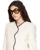 Valentino Valentino Black Round Acetate Sunglasses - 4