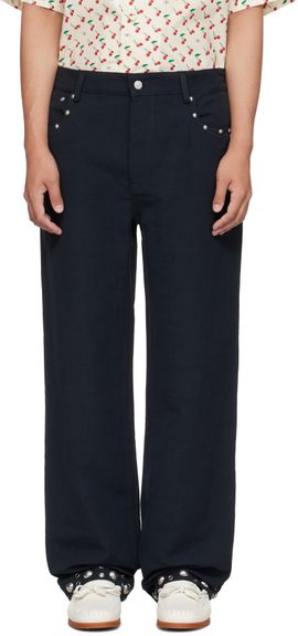 Valentino Valentino Black Studded Trousers