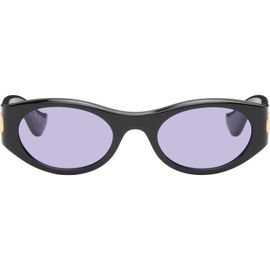 Valentino Valentino Black Vain Light V Logo Sunglasses