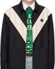Valentino Valentino Black VLogo Signature Diagonal Wool Jacket - 1