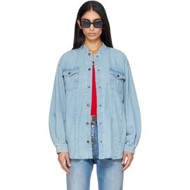 Valentino Valentino Blue Cotton Chambray Shirt