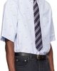 Valentino Valentino Blue Cotton Oxford 'Le Chat De La Maison' Shirt - 2