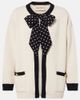Valentino Valentino Bow-detail cotton-blend cardigan - 1