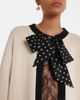 Valentino Valentino Bow-detail cotton-blend cardigan - 3