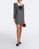 Valentino Valentino Bow-detail pinstripe virgin wool blazer dress - 2