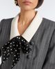 Valentino Valentino Bow-detail pinstripe virgin wool blazer dress - 3