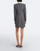 Valentino Valentino Bow-detail pinstripe virgin wool blazer dress - 5