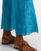 Valentino Valentino Broderie anglaise scalloped cotton straight pants - 5