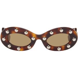 Valentino Valentino Brown Oval Sunglasses
