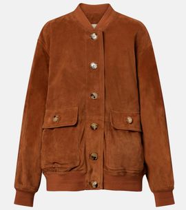 Valentino Valentino Caban suede bomber jacket