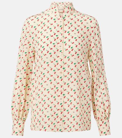 Valentino Valentino Cady Couture printed silk blouse
