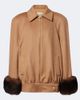 Valentino Valentino Camel blouson jacket - 1