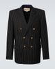 Valentino Valentino Chalk stripe wool and silk blazer - 1