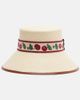 Valentino Valentino Cherryfic straw bucket hat - 1