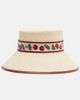 Valentino Valentino Cherryfic straw bucket hat - 4