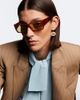 Valentino Valentino Classico VLogo rectangular sunglasses - 3