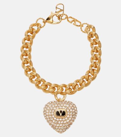 Valentino Valentino Coeur Royal VLogo charm bracelet