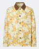 Valentino Valentino Corduroy-trimmed floral denim jacket - 1