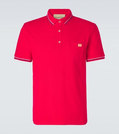 Valentino Valentino Cotton piqué polo shirt